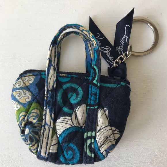 Vera Bradley Accessories - Vera Bradley Keychain Purse Mod Floral Blue